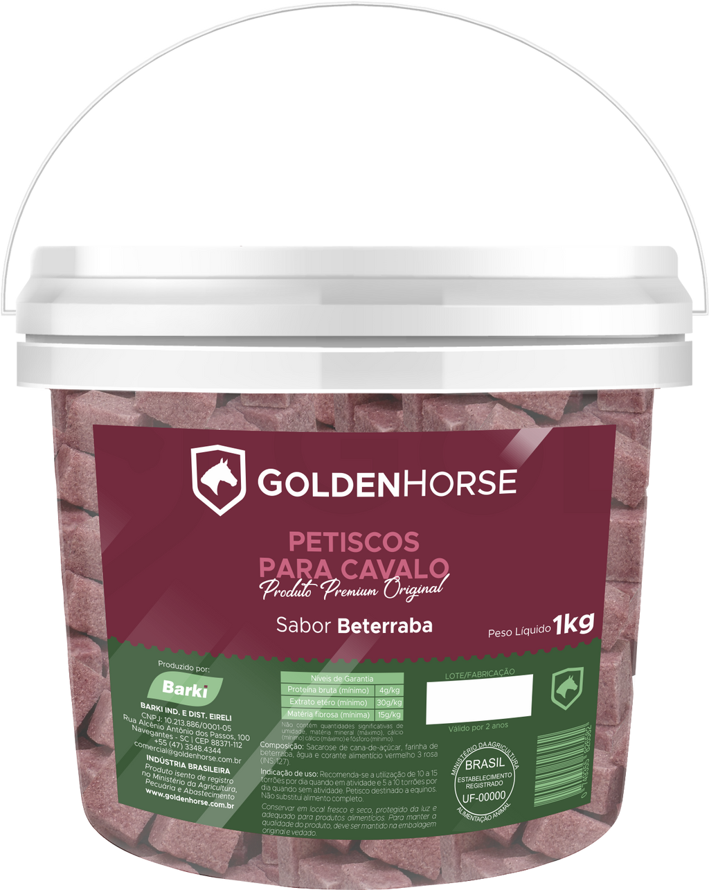 Açúcar para cavalo em cubos vários sabores 1kg