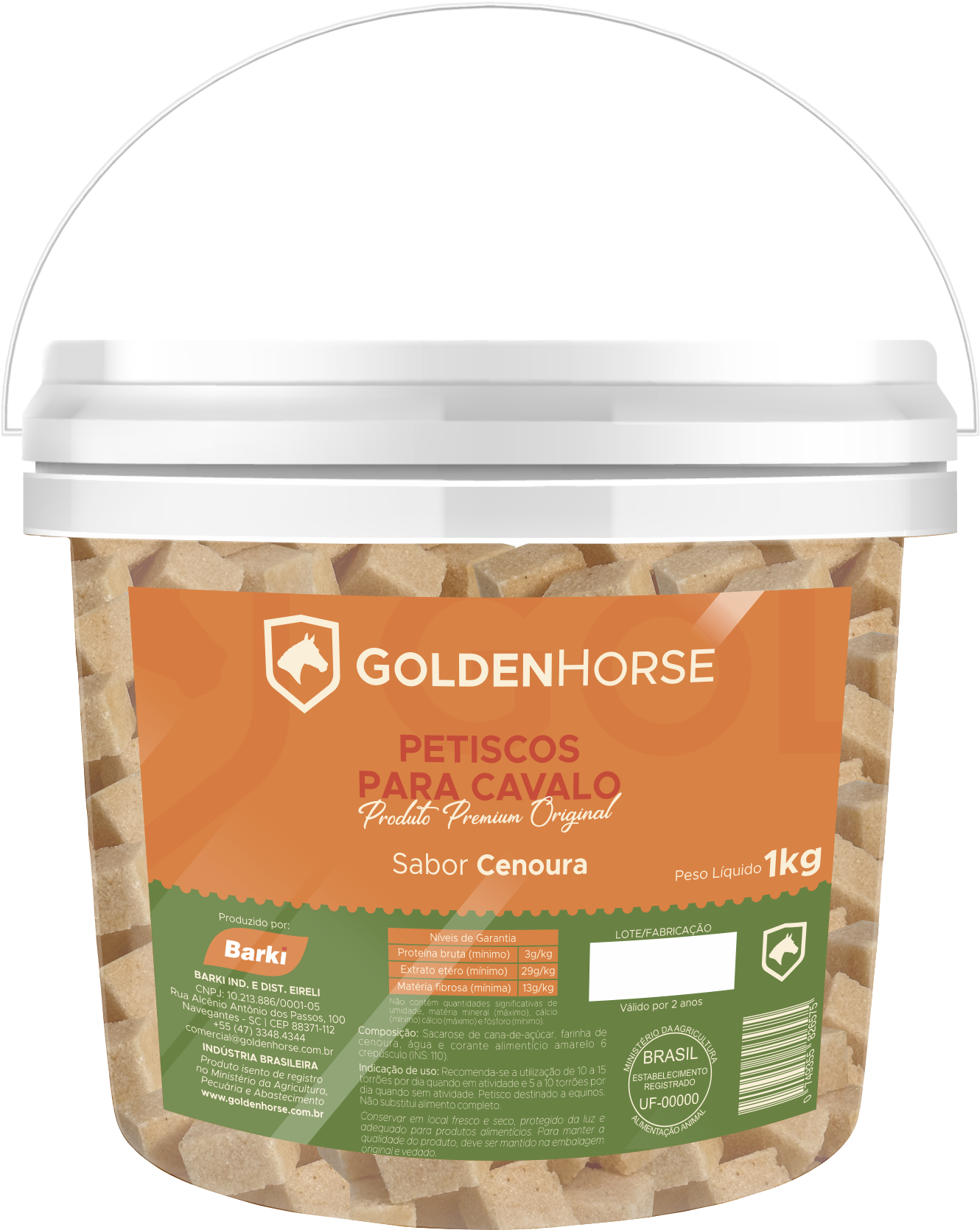 Açúcar para cavalo em cubos vários sabores 1kg