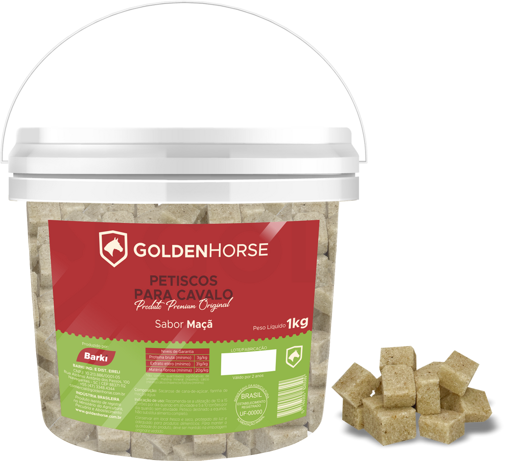 Açúcar para cavalo em cubos vários sabores 1kg
