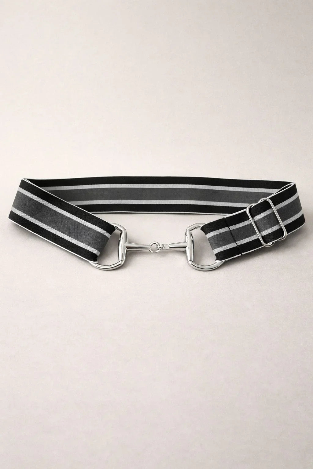 Cinto Hipismo Losama Stripe Glitter | Elástico Ajustável com Fivela de Bridão